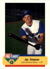 1994 Lake Elsinore Storm Fleer/ProCards #1677 Jay Simpson
