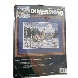 Dimensions Counted Cross Stitch Call Of The Wilderness Vintage 1997 Unopened  - Picture 1 of 3
