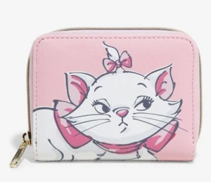 Loungefly Disney The Aristocats Marie Cat Blumen Rosa Blumen Reißverschluss Geldbörse NEU - Bild 1 von 3