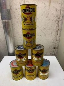 Vintage PENNZOIL Motor Oil Z-7 1 U.S. Quart Composite Can - Picture 1 of 14