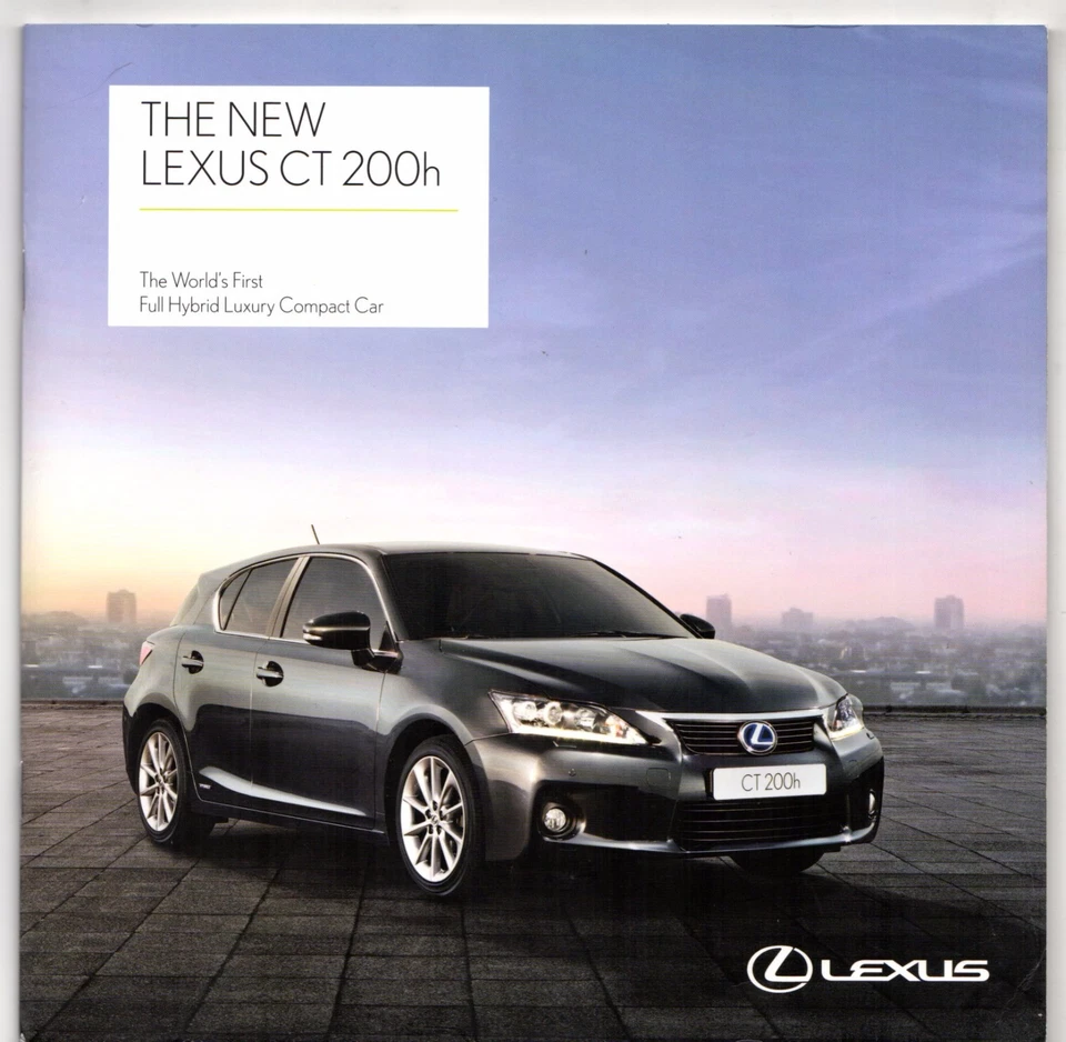 Lexus CT 200h 2011 UK Market Sales Brochure SE-I SE-L Premier - Image 1 of 1