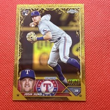 2023 Topps Gilded Chrome JOSH JUNG #104 RC Rookie Gold Etch #/99