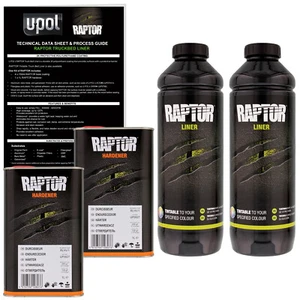 U-POL Raptor Tintable Spray-On Truck Bed Liner Coating, 2 Liters - Picture 1 of 5