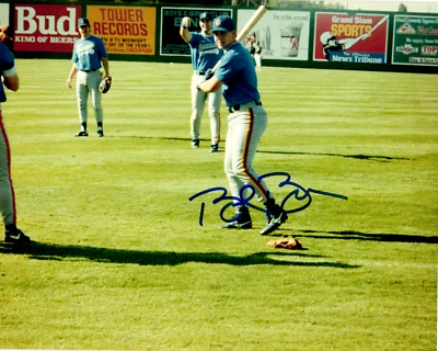 Bret Boone IP Signed 8x10 Photo Calgary Cannons 2001 Mariners . - Image 1 of 2