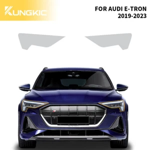 For Audi E-Tron 2019-2023 Headlights Precut Paint Protection Film Clear PPF TPU - Picture 1 of 12