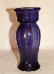 Glas Vase Hyazinthenvase violett optisch geblasen um 1910/20 - Picture 1 of 7