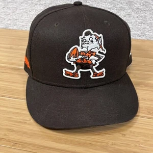 Cleveland Browns Elf Logo Hat Cap Snap Back Brown New Era 9Fifty Football NFL - Picture 1 of 8