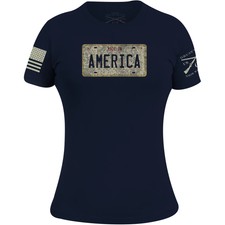 Grunt Style Women's Cruisin' USA T-Shirt - Navy