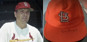 RARE Ken Boyer Died 1982 PSA/DNA Signed Hat #14 HOF 1964 St. Louis Cardinals - Picture 1 of 7