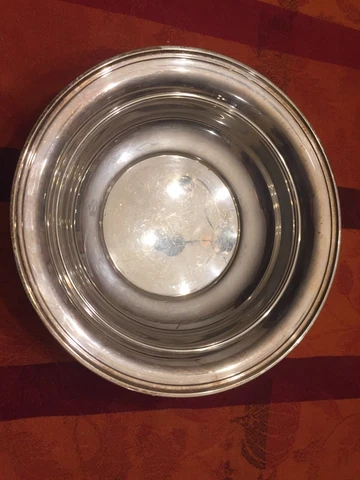 Antique Gorham Sterling Silver Bowl 9.5 Inches Model #320 322 Grams Cover