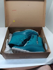 BOTAS SPERRY MUJER AGUA SALADA ACOLCHADO CAMUFLAJE AZUL TALLA 8.5 Usadas Con Caja - Imagen 1 de 7