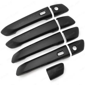Matte Black 4dr Handle Hand Cover For Mazda/Isuzu BT-50 D-Max Mu-X 2021 2022 - Picture 1 of 8