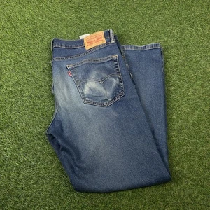 LEVI'S 514 Jeans Mens Blue Slim Straight Stone Wash W36 L30 - Picture 1 of 3