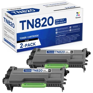 TN-820 Toner Cartridge 2-Pack Replacement for Brother TN820 Black Toner Cartr... - Bild 1 von 6