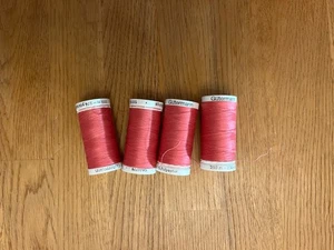 Gutermann Thread Lot 4 Spools 274 Yards Each Pink - Picture 1 of 2