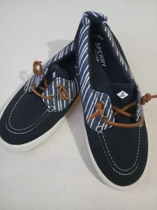 Zapatos Sperry Top Sider para mujer 9,5 Cresta Tenis Azul Con cordones STS85950 Lona - Imagen 1 de 6