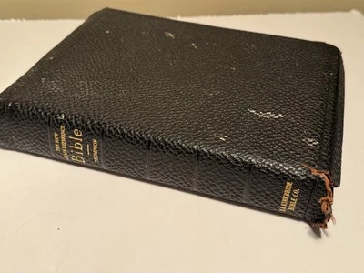 HOLY BIBLE Thompson Chain-Reference Leather Indexed concordance 1934 Kirkbride - Image 1 of 4