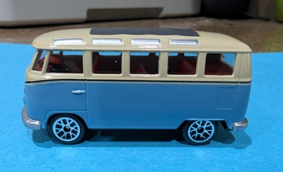 Realtoy  VW Microbus Samba van  Blue/Cream   Near mint - Image 1 of 4