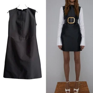 Celine Phoebe Philo 2012 Frühling Lookbook Satin ärmelloses Kleid schwarz Größe 36 - Bild 1 von 10