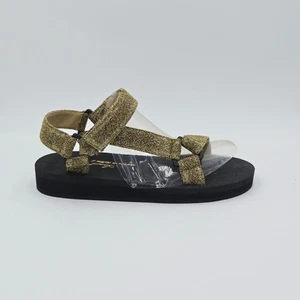 Scarpe donna Anniel Tg 38 Sandali Oro Tessuto / Glitter 166DA - Imagen 1 de 6