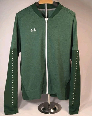 Under Armour Jacket Womens 2XL Green Qualifier Warm Up Hybrid Full-Zip COLDGEAR - Image 1 of 4