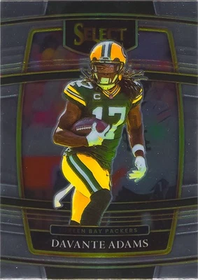 2021 Panini Select - Concourse Davante Adams #14 Chrome Base Card - Image 1 of 2