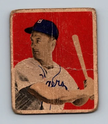 1949 Bowman #20 Gene Hermanski LOW GRADE Vintage Baseball Card - Image 1 of 2