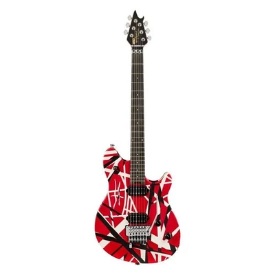 EVH Wolfgang Special Striped 6-String Electric Guitar Red Black and White - Image 1 of 4