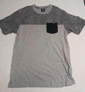 Michael Jordan T Shirt Medium Jumpman Pocket Shoulder Design - Picture 1 of 10