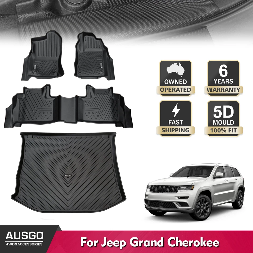 AUSGO Floor Mats Boot Liner Set for Jeep Grand Cherokee WK 2010-2021 - image 1 of 4