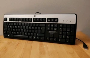 HP Computer USB Keyboard - Basic Vista UK (QWERTY) 434821-031 - Picture 1 of 6