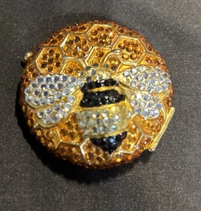 Vintage Estee Lauder Lucidity Glitter Bugs Bee kompakt fehlende Strasssteine & Puder. - Bild 1 von 14