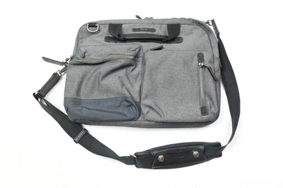 TUMI Dalston Acer Laptop Messenger Bag Gray Slim Travel Briefcase Shoulder Strap - Image 1 of 4