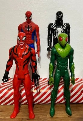 Carnage Spiderman Vulture Agent Venom Action Figure Bundle x 4 figures  12" - Image 1 of 2