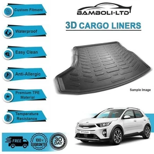 3D CARGO LINER BOOT LINER REAR TRUNK MAT FOR Kia Stonic 2017-UP - Picture 1 of 4
