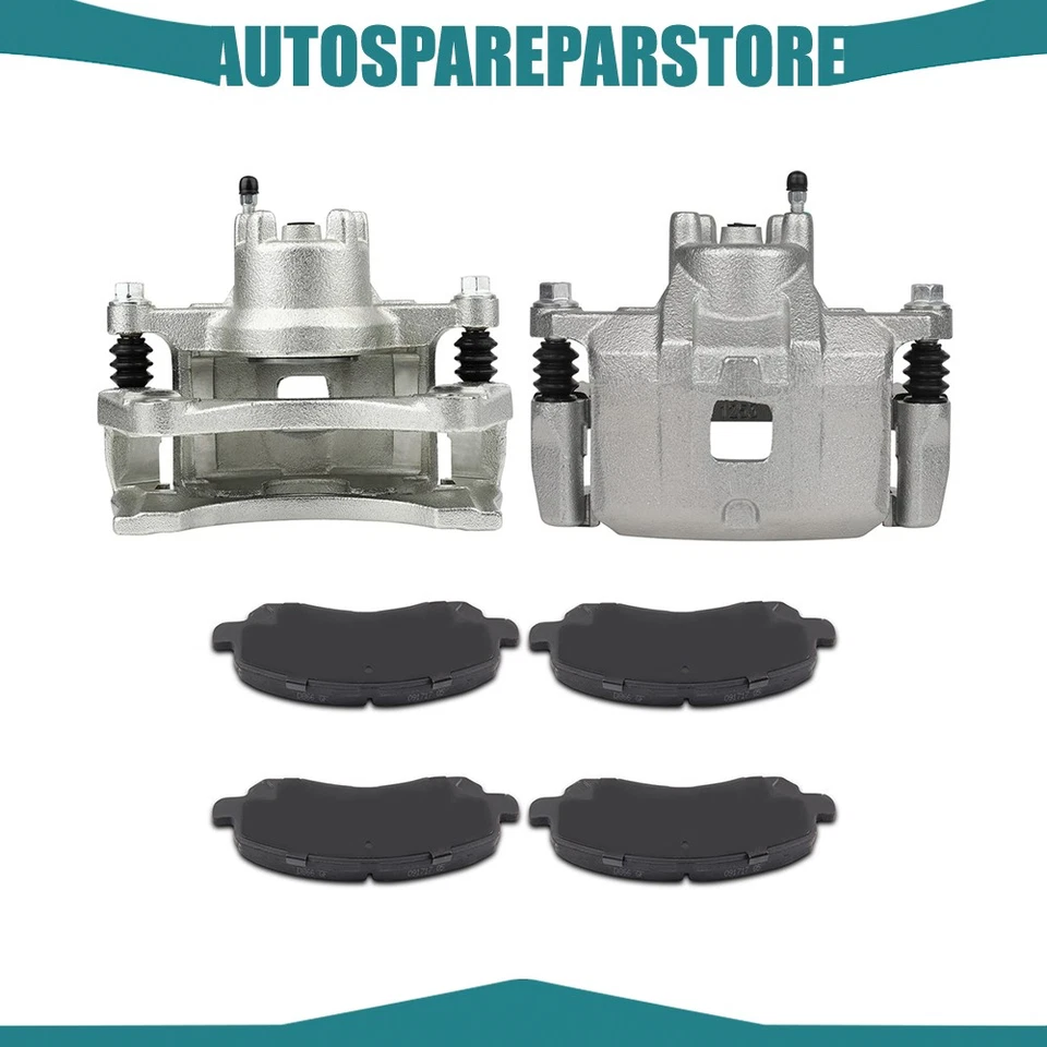 Pinzas de freno delanteras para Chrysler Sebring Dodge 2007-2010 calibre y pastillas de cerámica Foto 1 de 1