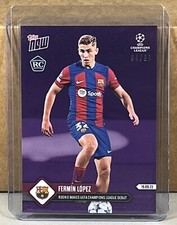 2023 TOPPS NOW #10 FERMIN LOPEZ FC BARCELONA ROOKIE debut Purple Parallel 64/99