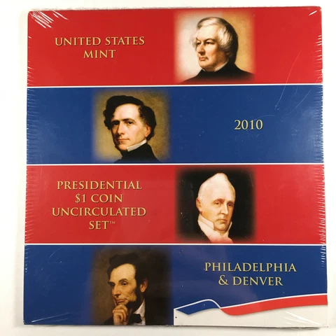 2010 Presidential Dollar Coin Uncirculated Mint Set - Sealed - P10Set1 Cover