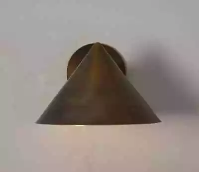 Wall Sconce Mid Century 1 Light Cone Handmade Vintage Modern Sputnik - Image 1 of 4