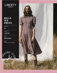 Liberty London Sewing Pattern Bella Tea Dress UK Sizes 6-14 - Picture 1 of 2