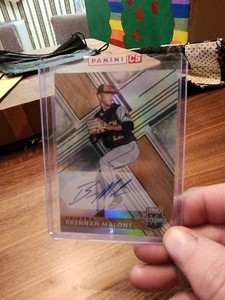 2019 PANINI ELITE EXTRA ED  Brennan Malone Autograhed Rookie Card 
