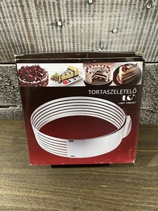 Adjustable Cake Slicer, Round Layer Cutter, 6" to 8" Mousse Molding Leveler - Picture 1 of 8