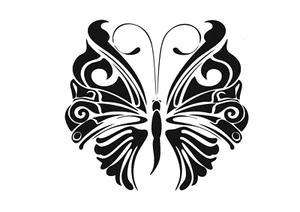 Schablone " Schmetterling12 " auf A4 - Bild 1 von 1