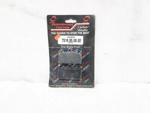 PERFORMANCE FRICTION PFC CARBON METALLIC BRAKE PADS 7518950892 Suzuki Kawasaki - Picture 1 of 3