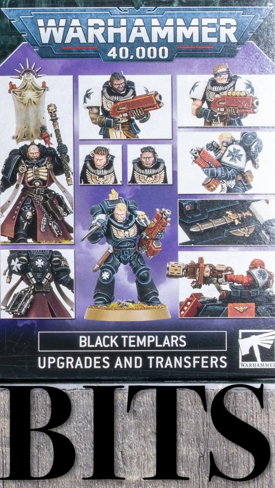 Warhammer 40K Marines Espaciales TEMPLARIOS NEGROS ACTUALIZACIÓN PRIMARIS Y BROCAS DE VEHÍCULO Foto 1 de 1