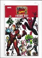 MARVEL 70TH ANNIVERSARY FRAME ART #1 [2010 NM-] LIMITED 10/17 STAN LEE SIGNED!