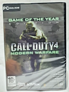 Call of Duty 4: Modern Warfare GOTY PC DVD-ROM Nuevo Sellado de Fábrica - Imagen 1 de 6