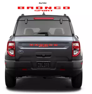 Insertos de superposición de calcomanías de vinilo se adaptan a 2021+ Bronco Sport Trasero - cualquier color - Imagen 1 de 2