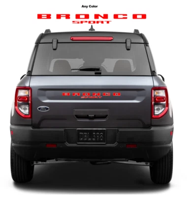 Inserciones superpuestas de calcomanías de vinilo para 2021+ Bronco Sport trasero - cualquier color Foto 1 de 2