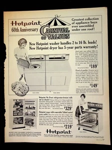 Hotpoint Appliances 60th Anniv Carnival of Values, Prices 1965 Look VTG Print Ad - Picture 1 of 2